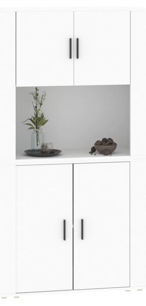 Skříň highboard bílá kompozitní dřevo 3185351