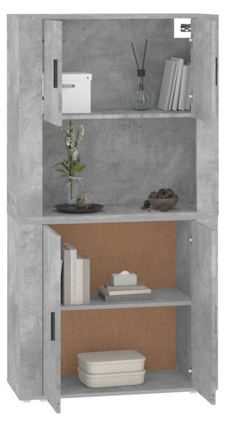 Skříň highboard betonově šedá kompozitní dřevo 3185355