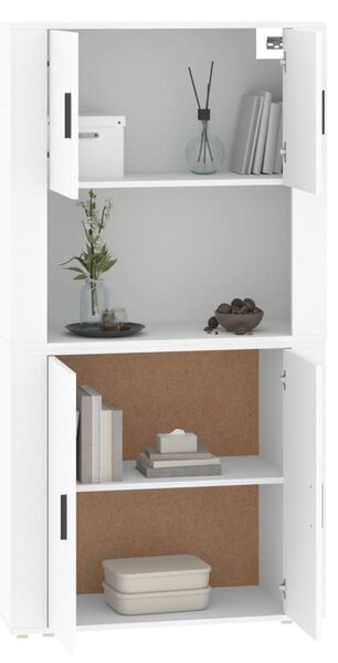 Skříň highboard bílá kompozitní dřevo 3185351