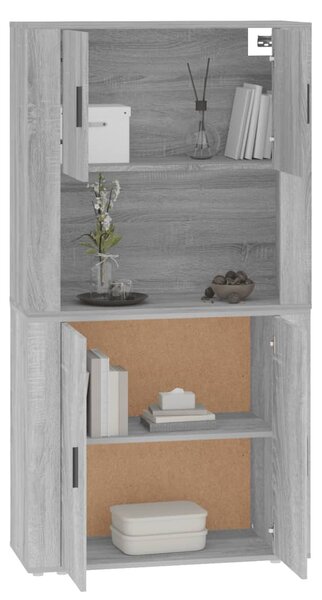 Skříň highboard šedá sonoma kompozitní dřevo 3185357