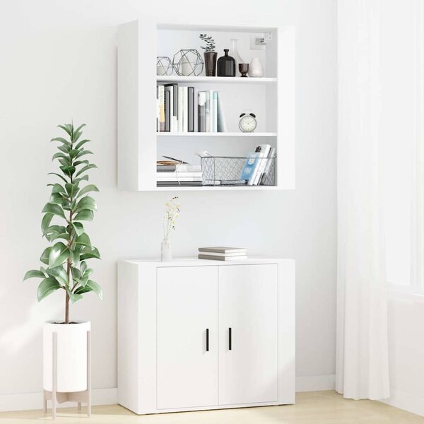 Skříň highboard bílá kompozitní dřevo 3185359