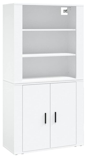 Skříň highboard bílá kompozitní dřevo 3185359