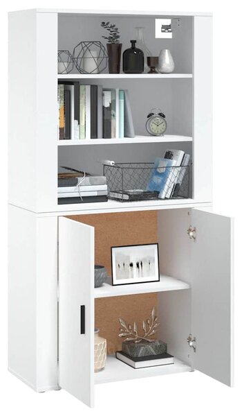 Skříň highboard bílá kompozitní dřevo 3185359