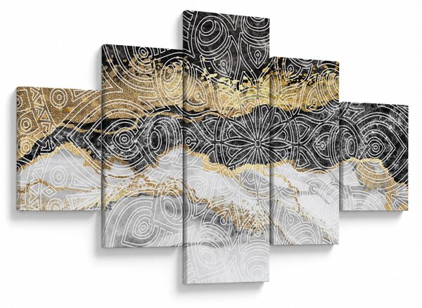 Obraz - Mandala v mramoru (125x70 cm)