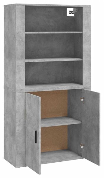 Skříň highboard betonově šedá kompozitní dřevo 3185363