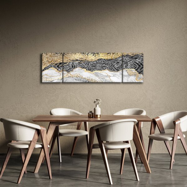 Obraz - Mandala v mramoru (170x50 cm)