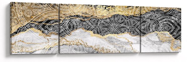 Obraz - Mandala v mramoru (170x50 cm)