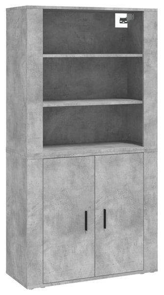 Skříň highboard betonově šedá kompozitní dřevo 3185363