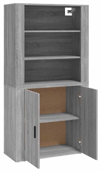 Skříň highboard šedá sonoma kompozitní dřevo 3185365