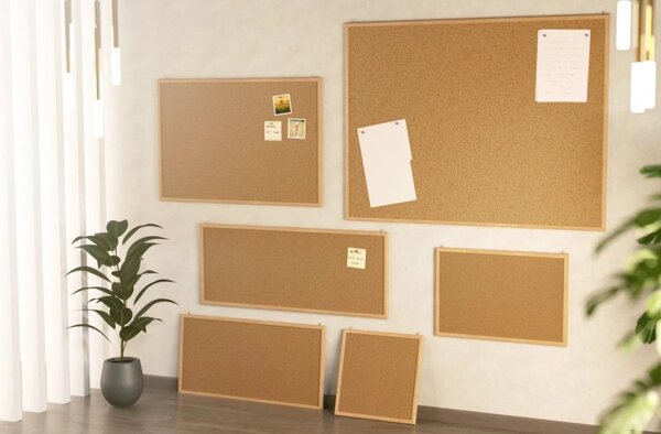 Korková nástěnka 240x120 cm ALLboards NATURAL,TK2412D