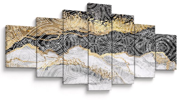 Obraz - Mandala v mramoru (210x100 cm)