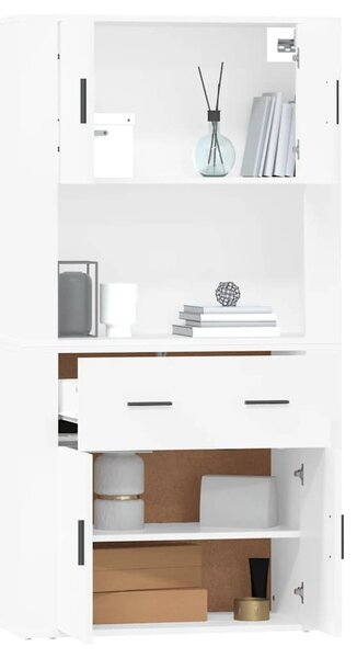 Skříň highboard bílá kompozitní dřevo 3185367