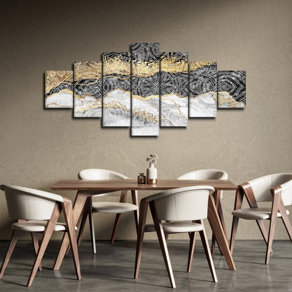 Obraz - Mandala v mramoru (210x100 cm)