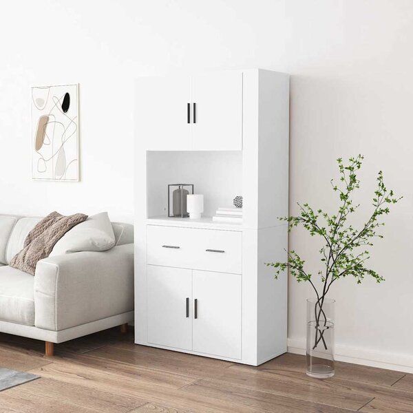 Skříň highboard bílá kompozitní dřevo 3185367