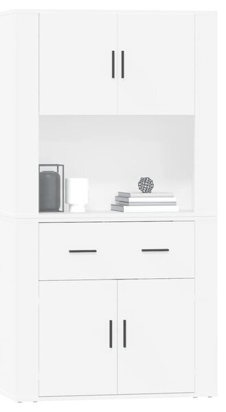 Skříň highboard bílá kompozitní dřevo 3185367