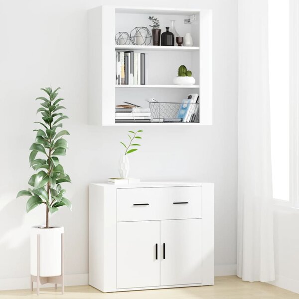 Skříň highboard bílá kompozitní dřevo 3185375