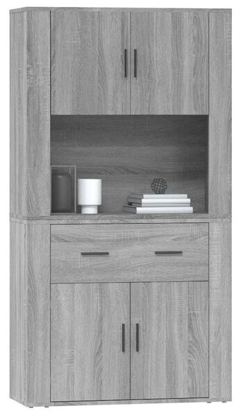 Skříň highboard šedá sonoma kompozitní dřevo 3185373