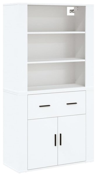 Skříň highboard bílá kompozitní dřevo 3185375