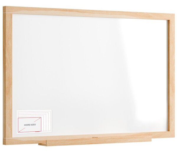 Magnetická stíratelná tabule 90 × 60 cm v bukovém rámu ALLboards DESIGN, MP96BCH