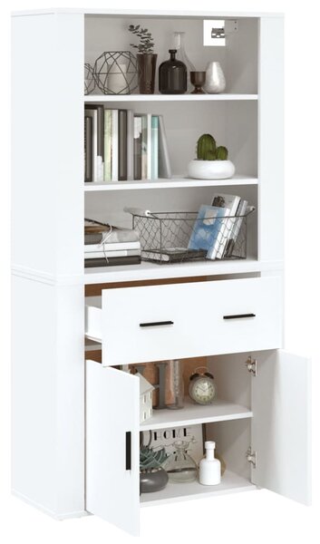 Skříň highboard bílá kompozitní dřevo 3185375