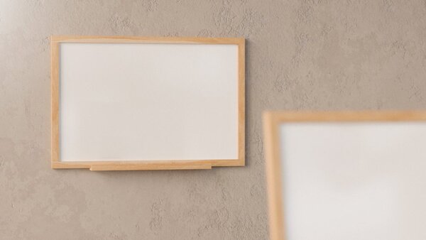 Magnetická stíratelná tabule 90 × 60 cm v bukovém rámu ALLboards DESIGN, MP96BCH