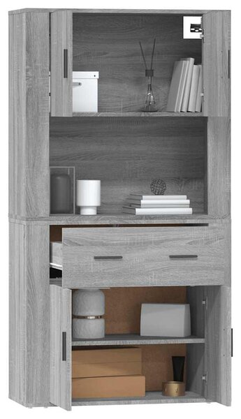 Skříň highboard šedá sonoma kompozitní dřevo 3185373