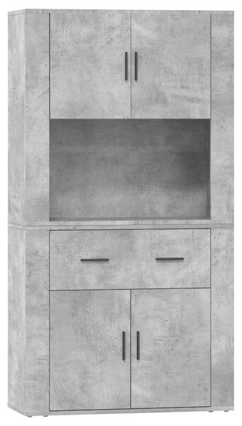 Skříň highboard betonově šedá kompozitní dřevo 3185371