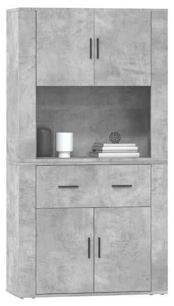 Skříň highboard betonově šedá kompozitní dřevo 3185371