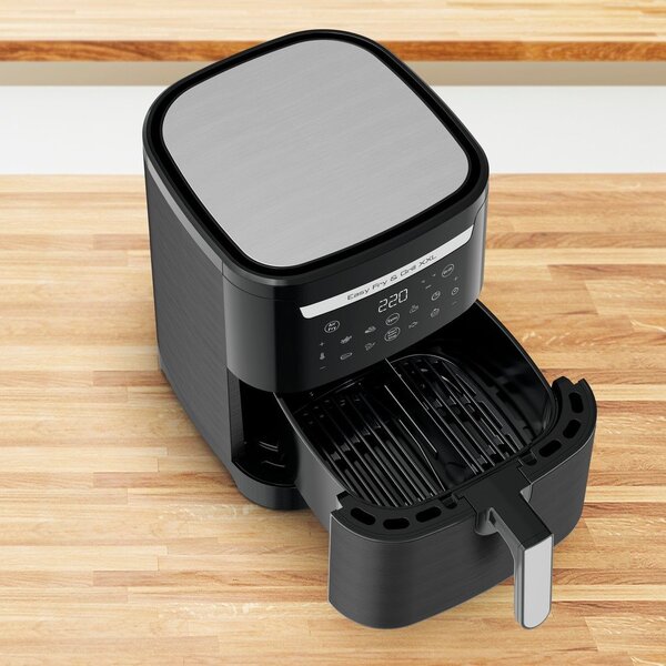 Černá horkovzdušná fritéza Easy Fry & Grill XXL EY801815 – Tefal