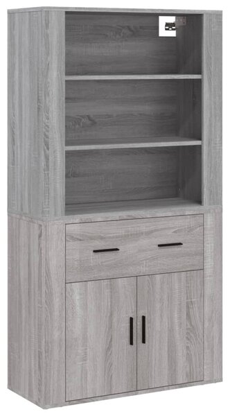 Skříň highboard šedá sonoma kompozitní dřevo 3185381