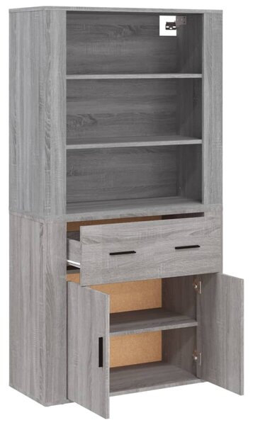 Skříň highboard šedá sonoma kompozitní dřevo 3185381
