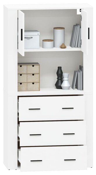 Skříň highboard bílá kompozitní dřevo 3185383