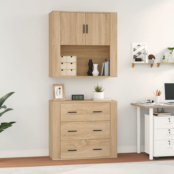 Skříň highboard dub sonoma kompozitní dřevo 3185386