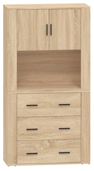 Skříň highboard dub sonoma kompozitní dřevo 3185386