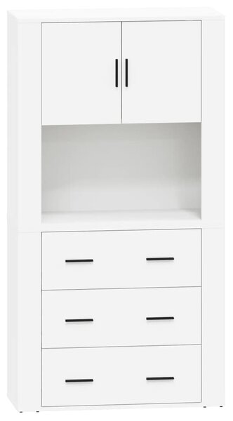 Skříň highboard bílá kompozitní dřevo 3185383