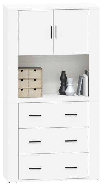 Skříň highboard bílá kompozitní dřevo 3185383