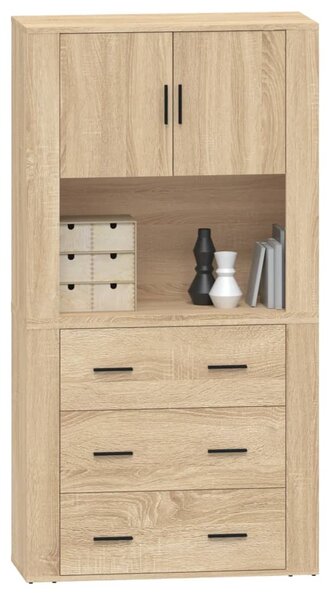 Skříň highboard dub sonoma kompozitní dřevo 3185386