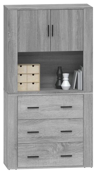 Skříň highboard šedá sonoma kompozitní dřevo 3185389