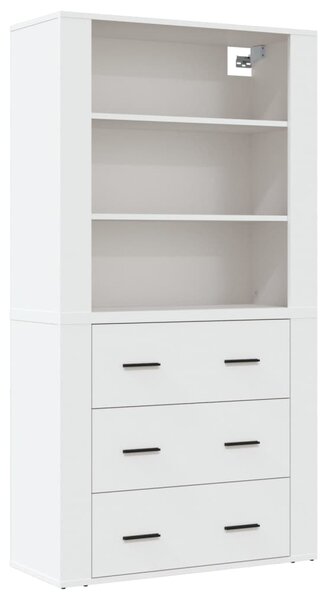 Skříň highboard bílá kompozitní dřevo 3185391
