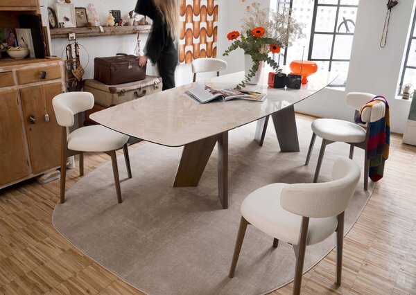 Connubia Oválný koberec Vully, 350x220 cm, CB7277-D Barva: Sand Melange, Rozměr: 350x220 cm