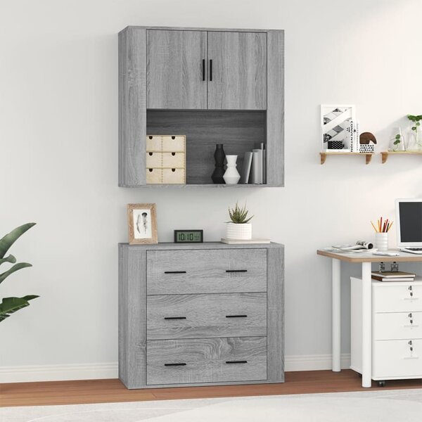 Skříň highboard šedá sonoma kompozitní dřevo 3185389