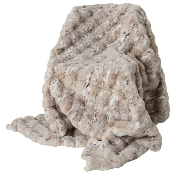 Skinnwille Home Collection Kožešinový přehoz Nika 140x220 cm, sněžný leopard