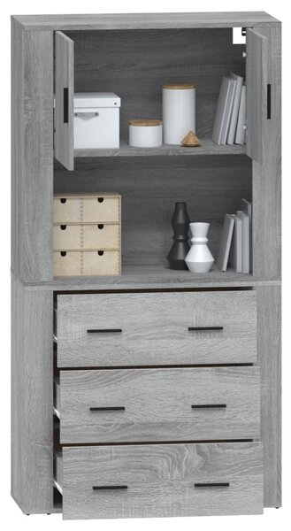 Skříň highboard šedá sonoma kompozitní dřevo 3185389