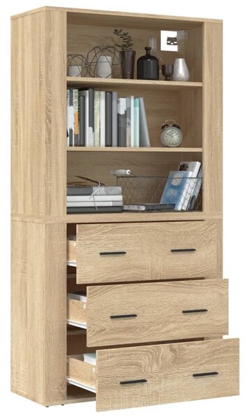 Skříň highboard dub sonoma kompozitní dřevo 3185394