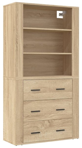 Skříň highboard dub sonoma kompozitní dřevo 3185394
