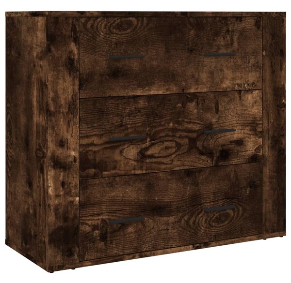 Skříň highboard kouřový dub kompozitní dřevo 3185396