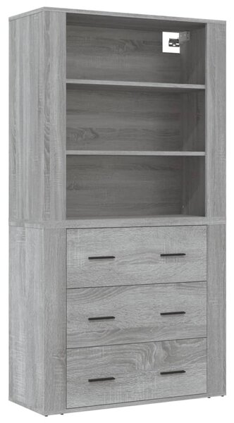 Skříň highboard šedá sonoma kompozitní dřevo 3185397