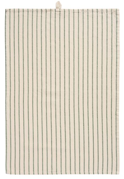 Bavlněná utěrka Orla Green Woven Stripes