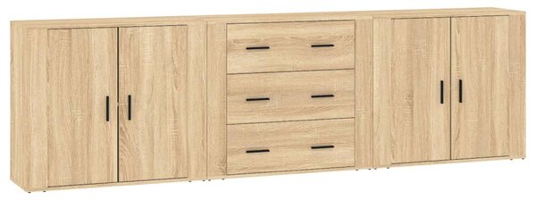 Příborníky 3 ks dub sonoma kompozitní dřevo 3185402