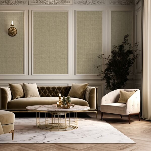 Luxusní vliesová tapeta na zeď, hnědá, imitace látky, M67302, Venezia, Ugépa